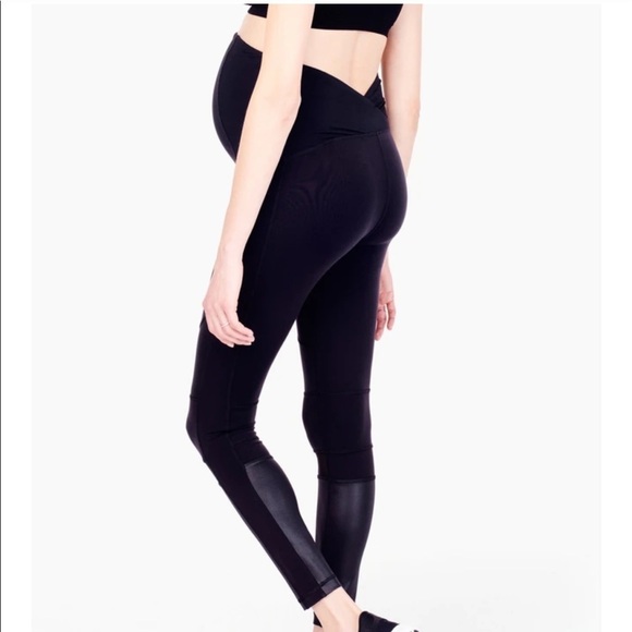 Isabel Maternity by Ingrid & Isabel Moto Maternity Workout Legging - Picture 4 of 9